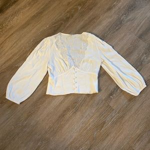Aritzia Wilfred romance me blouse